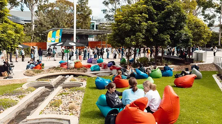 Students at a range of Deakin events