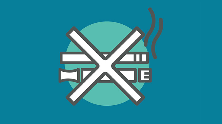 Icon of cigarette for World No Tobacco Day