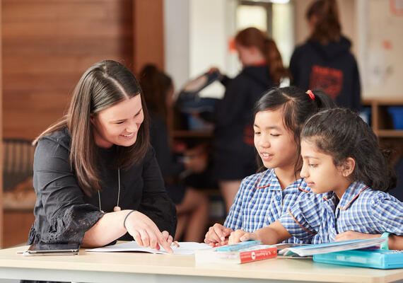 Teaching in classroom