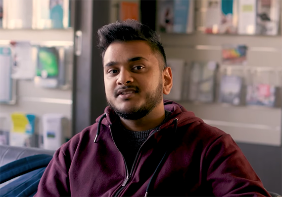 Person smiling at camera