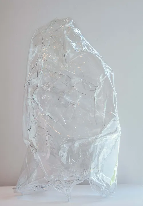 Sculpture of clear iceberg