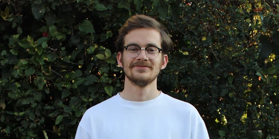 61806_550x275-finn.webp Master of Cultural Heritage and Museum Studies student Finn Carey.