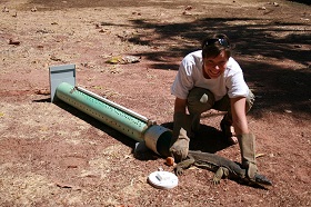 Goanna do more research on this: Deakin researcher Dr Beata Ujvari is excited by new findings that show evolution could play a role in cancer development