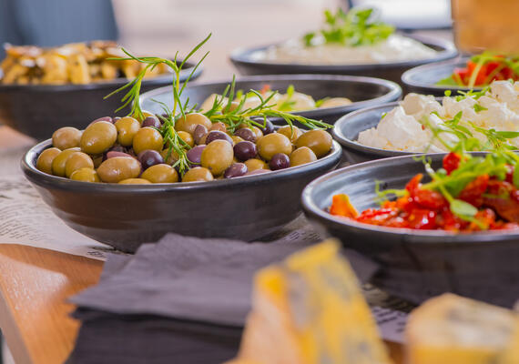 Assortment of food bowls