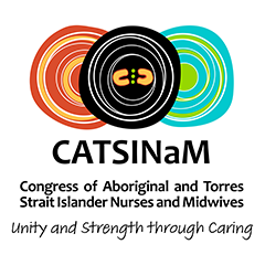 Congress of Aboriginal and Torres Strait Islander Nurses and Midwives logo.