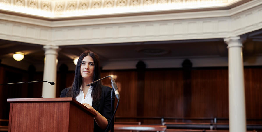 Student in supreme court