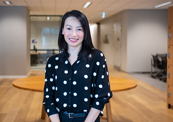 Elizabeth Ko smiles at the camera