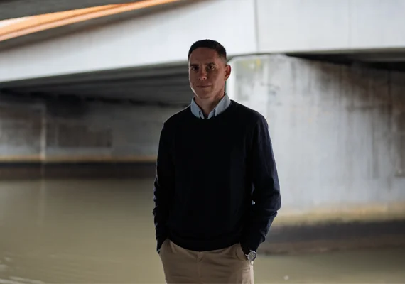 Joshua Waters outside