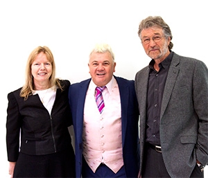 Victoria's Lead Scientist, Professor Leonie Walsh, with Geelong Mayor, Mr Darren Lyons, and Professor Russell Tytler.