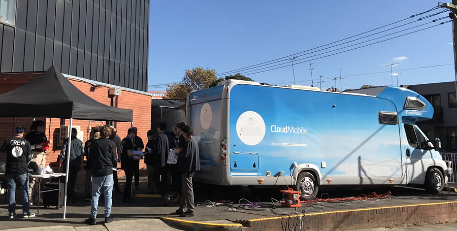 Deakin OB van sports events