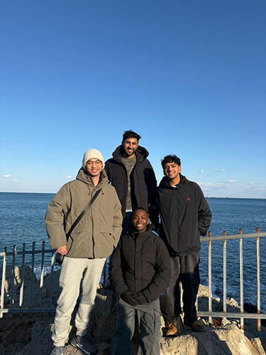 Gordon and friends while on exchange in South Korea