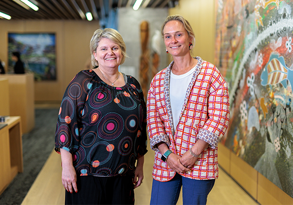 Professors Suzanne Robinson and Kathryn Backholer