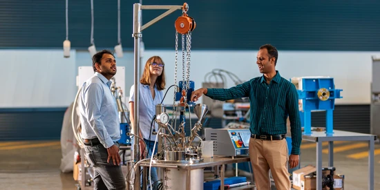 Researchers in the BioFactory