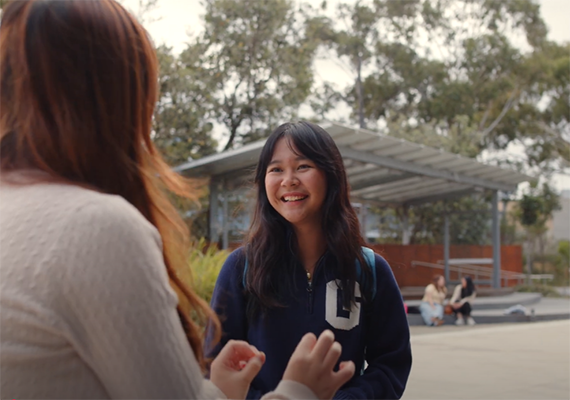 A Deakin student ambassador