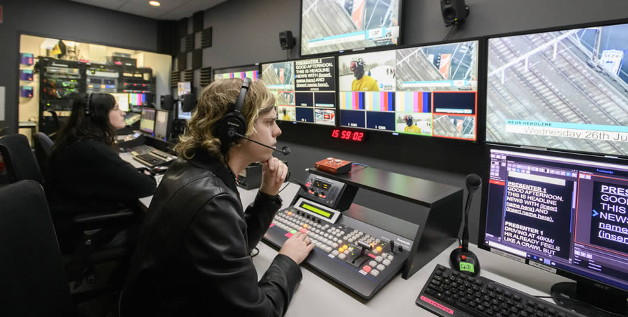 Deakin mixing desk control room