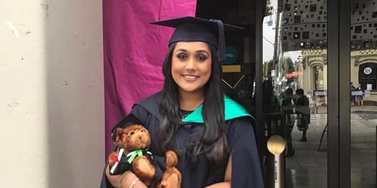 44318_550x275-Natasha-Muller.webp Bachelor of Education (Primary) student Natasha Muller.