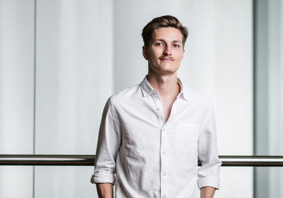 A headshot of architecture student Ben McKenzie.