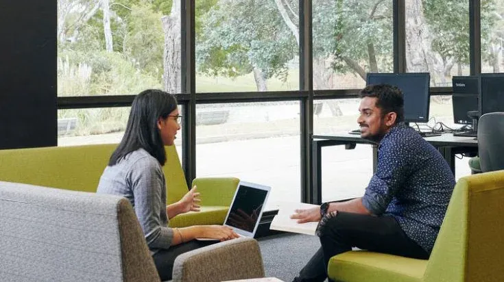 Students on campus