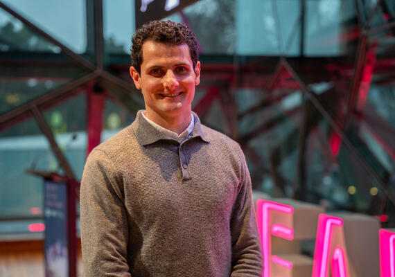 Matt Crocker, the 2025 winner of 3MT.