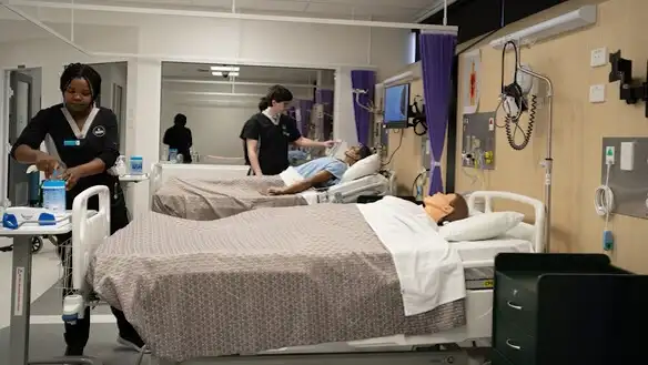 Students discovering the facilities at Warrnambool Campus.