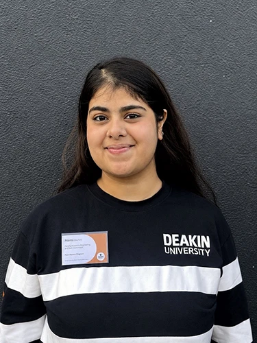 Portrait of student mentor Mansi