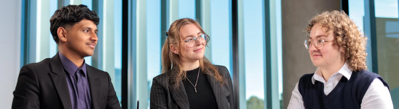 A Deakin politics student gives a presentation.