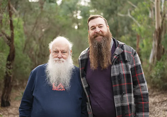 Al and Bryan Fricker at Burwood campus