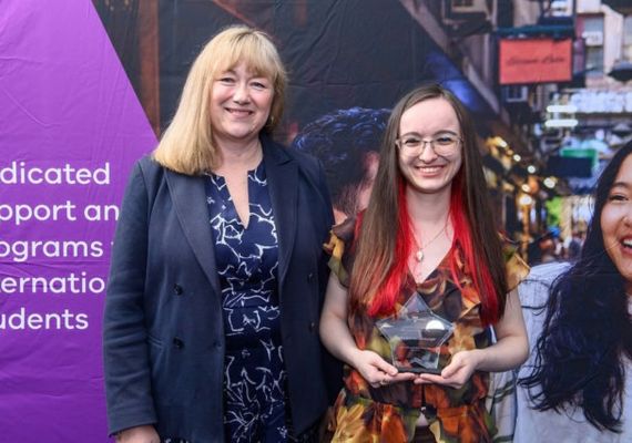 Stella Schneckenburger wins Victorian International Education Award