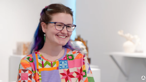 Artist Kat Parker Smiling