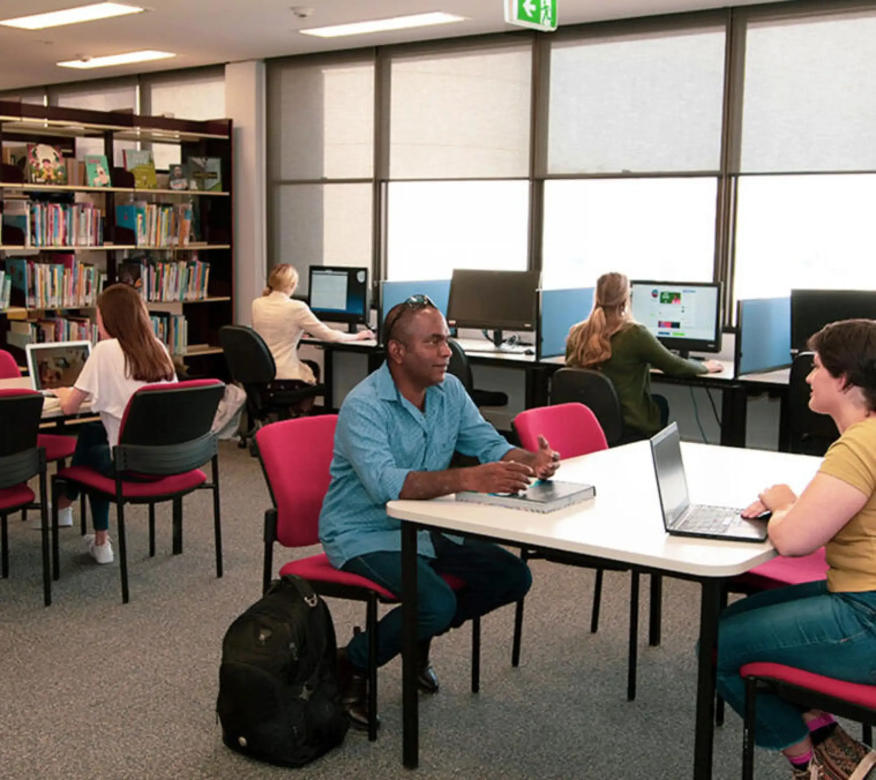 Students on campus