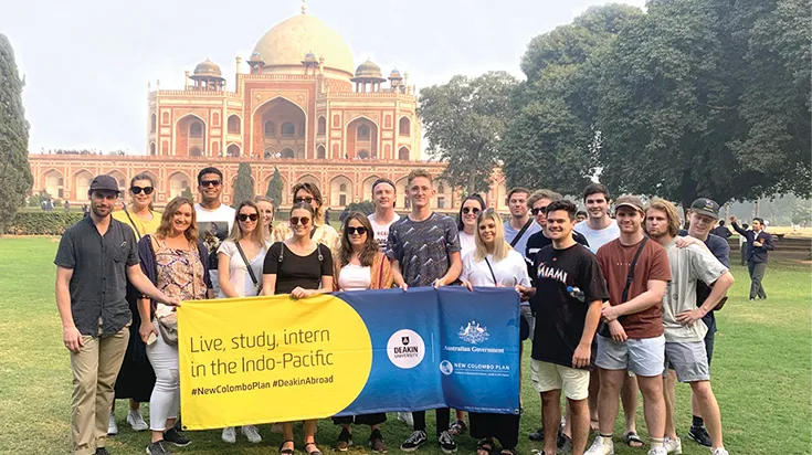 NCP scholars on a mobility program to India