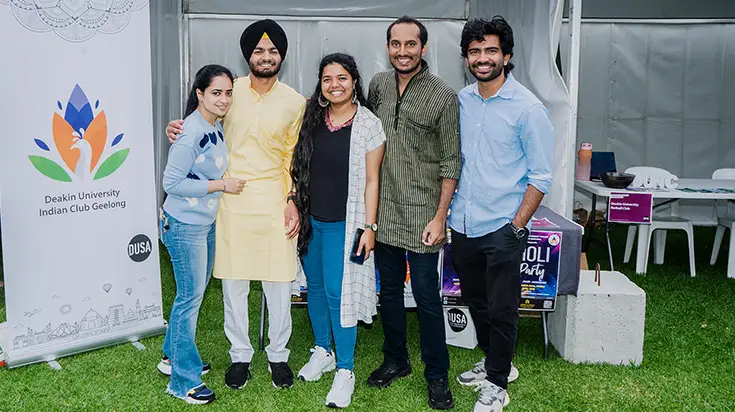 Members of Deakin's Indian Club