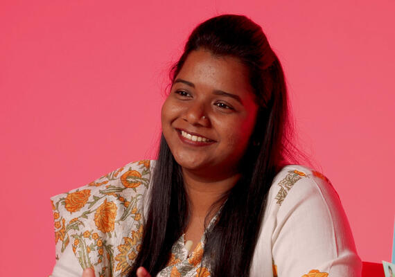 A headshot of a student named Mallika.