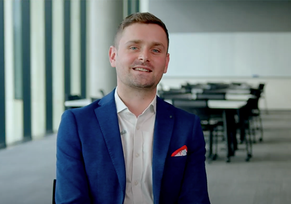 Arts and cultural management student Tom Molyneux.