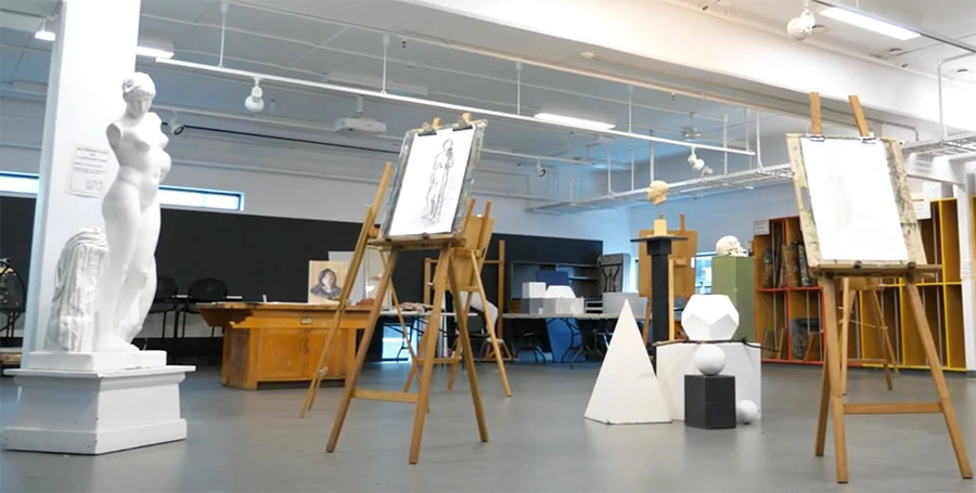 A spacious, light-filled art studio at Deakin