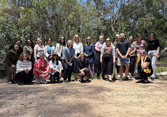 A group photo of the REST research team outdoors
