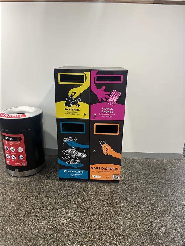 Vape disposal bin in Burwood Campus