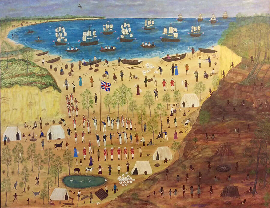 A painting by M Gilson