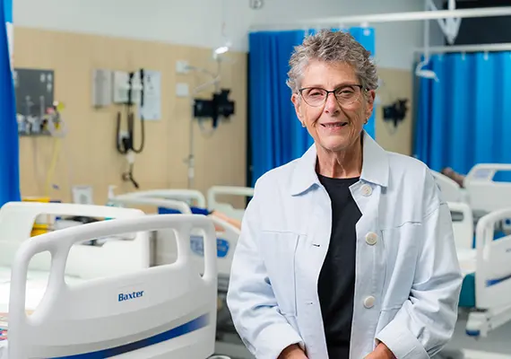 Peter's Project Founder Vicki Jellie at the Deakin Warrnambool medical teaching precinct