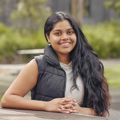 Bachelor of Arts/Bachelor of Laws student Swathika.