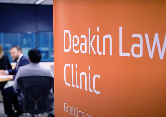Students working in the Deakin Law Clinic