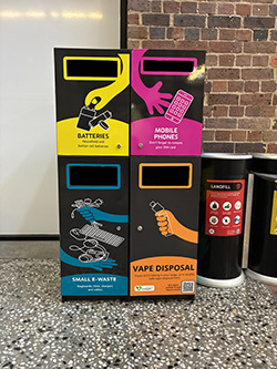 Vape disposal bin at Waterfront Campus