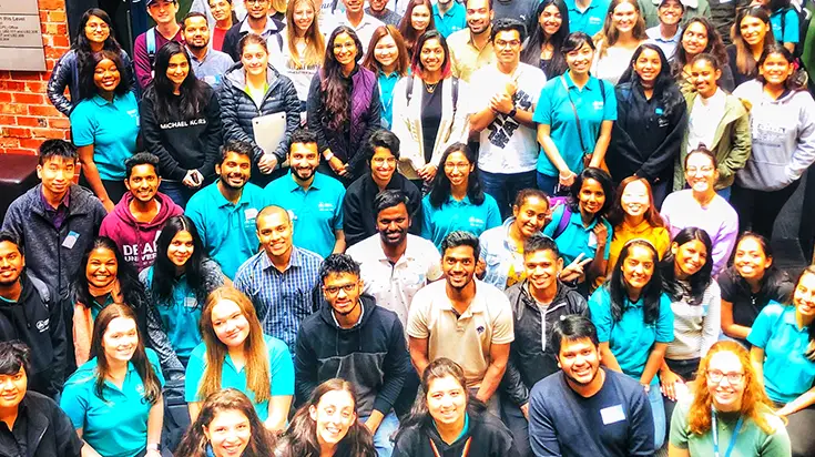 Group of peer mentors at Burwood Campus