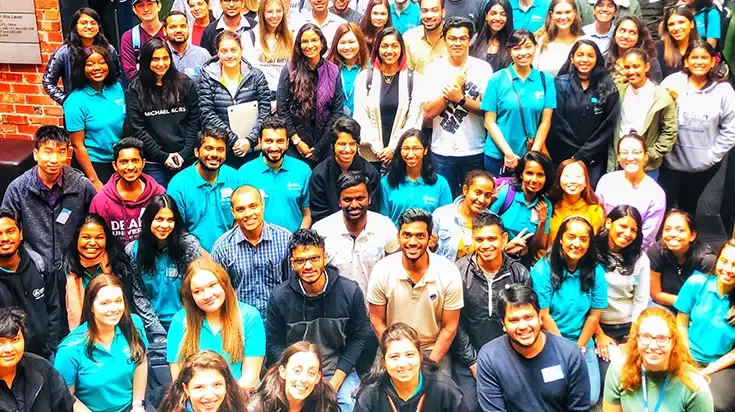 Group of peer mentors at Burwood Campus