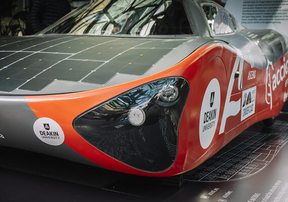 Image of solar powered car
