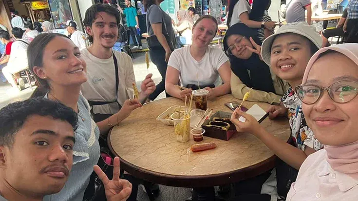 Astrid and friends in Indonesia