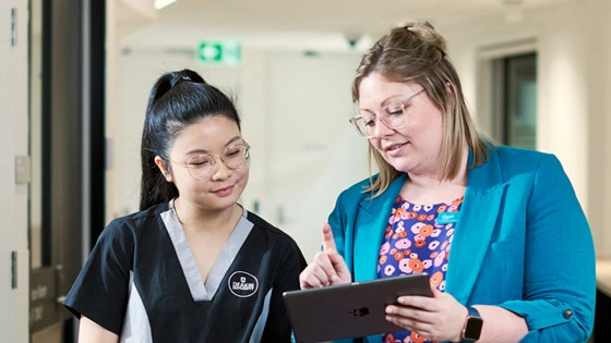 Undergraduate Nursing and Midwifery students in Clinical Simulation Labs at the Burwood Campus.
