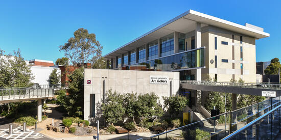 Exterior of the Deakin University Art Gallery.
