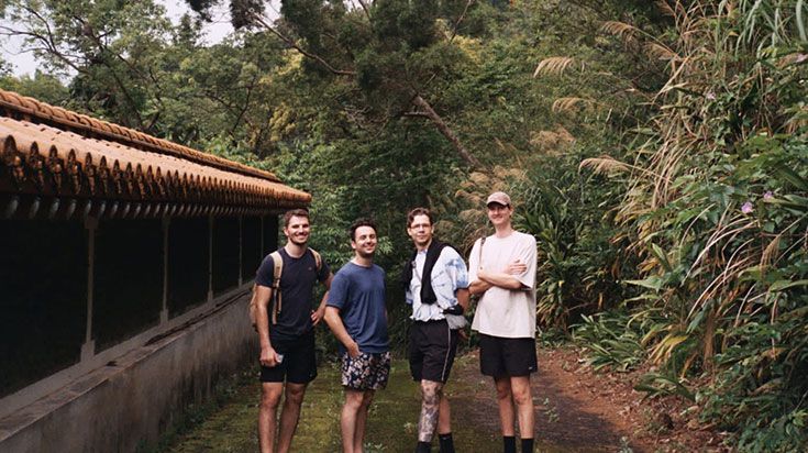 Deakin student Shaun exploring Taiwan with friends