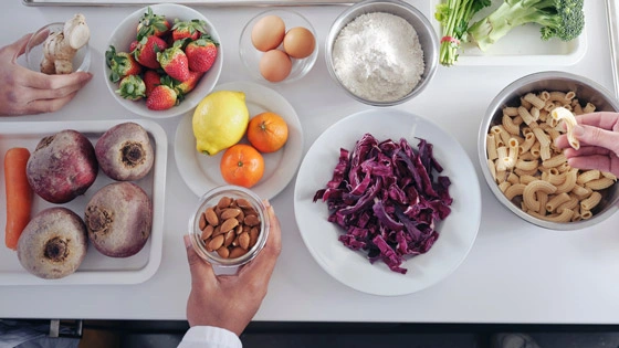 Various foods